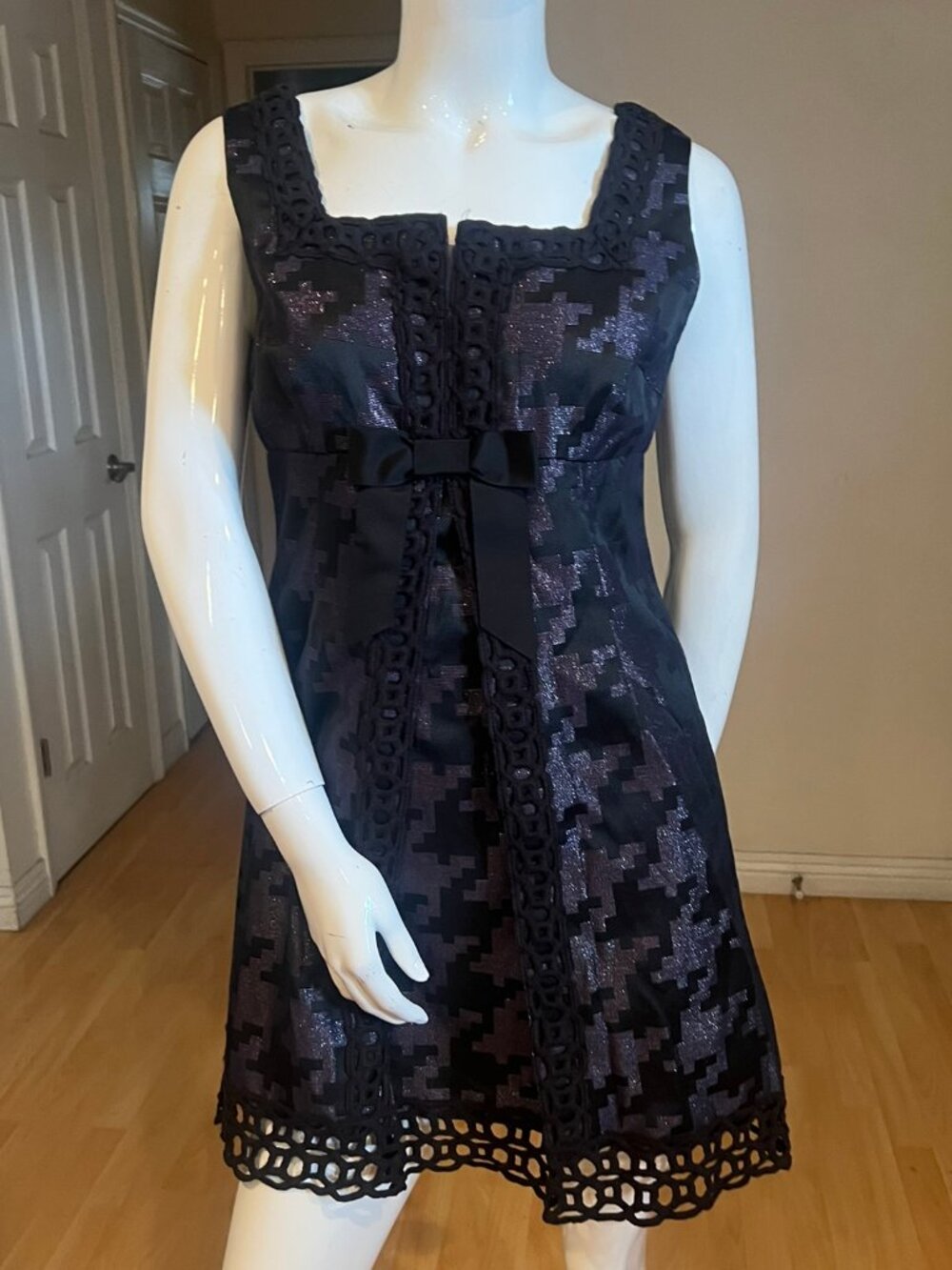 ANNA SUI FOR TARGET HOUNDSTOOTH DRESS SIZE 11